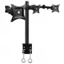 Suporte de secretária Techly 13-24 polegadas para 3 monitores com morsa ICA-LCD 482-T