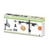 Suporte de secretária Techly 13-24 polegadas para 3 monitores com morsa ICA-LCD 482-T