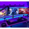 Suporte de secretária Techly 13-24 polegadas para 3 monitores com morsa ICA-LCD 482-T
