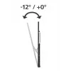 Suporte de parede para TV Hama 00220818 preto 75 kg 100 polegadas 46 polegadas 2,54 m
