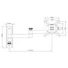 Suporte de parede Techly 13-30 polegadas para TV LED-LCD inclinável 3 articulações preto ICA-LCD 104BK