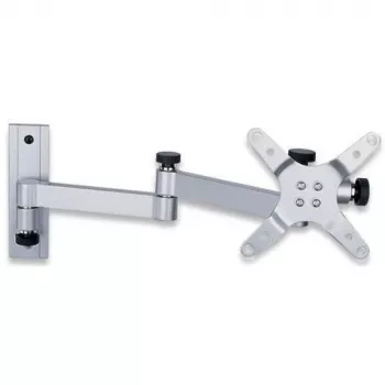 Suporte de parede Techly 13-30 polegadas para TV LED LCD inclinável 3 articulações prateado ICA-LCD 104