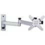 Techly ICA-LCD 104 suporte de parede para LCD 13–30 polegadas, 3 articulações, inclinável e giratório, até 15 kg, VESA 75x75/100x100, prateado