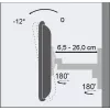 Techly ICA-LCD 2901 suporte de parede para TV LCD 13–37 polegadas, inclinável e giratório, até 25 kg, VESA 75x75–200x200, preto