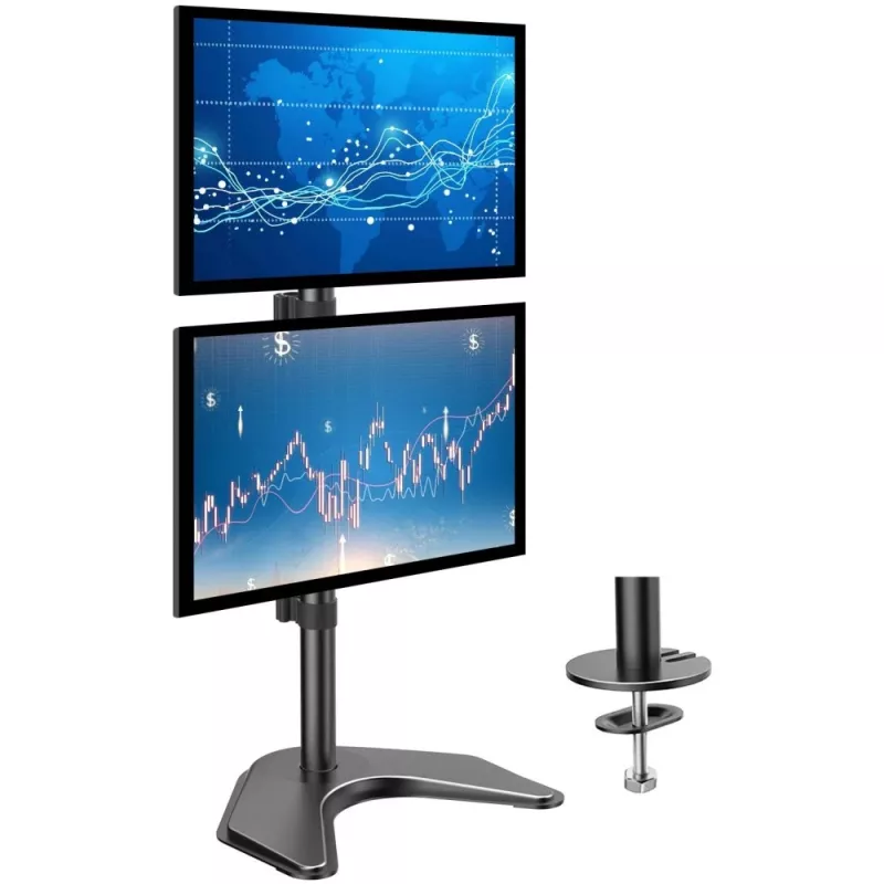 Suporte de monitor Techly ICA-LCD 2520V 68,6 cm (27 polegadas) de secretária preto