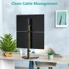 Suporte de monitor Techly ICA-LCD 2520V 68,6 cm (27 polegadas) de secretária preto