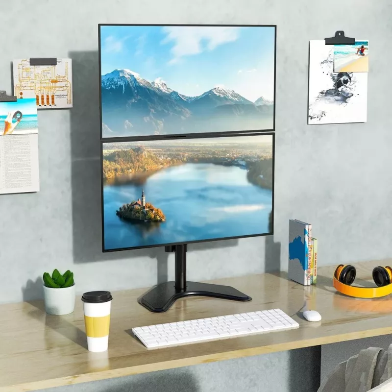 Suporte de monitor Techly ICA-LCD 2520V 68,6 cm (27 polegadas) de secretária preto