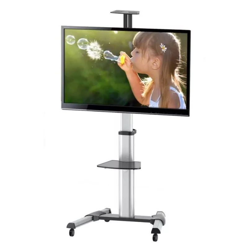 Suporte de chão com rodas Techly para LCD / LED / Plasma 37-70 com prateleira ICA-TR15