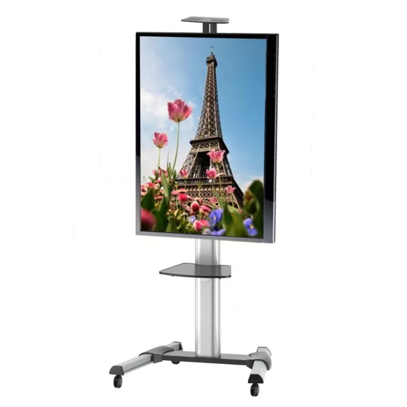 Suporte de chão com rodas Techly para LCD / LED / Plasma 37-70 com prateleira ICA-TR15