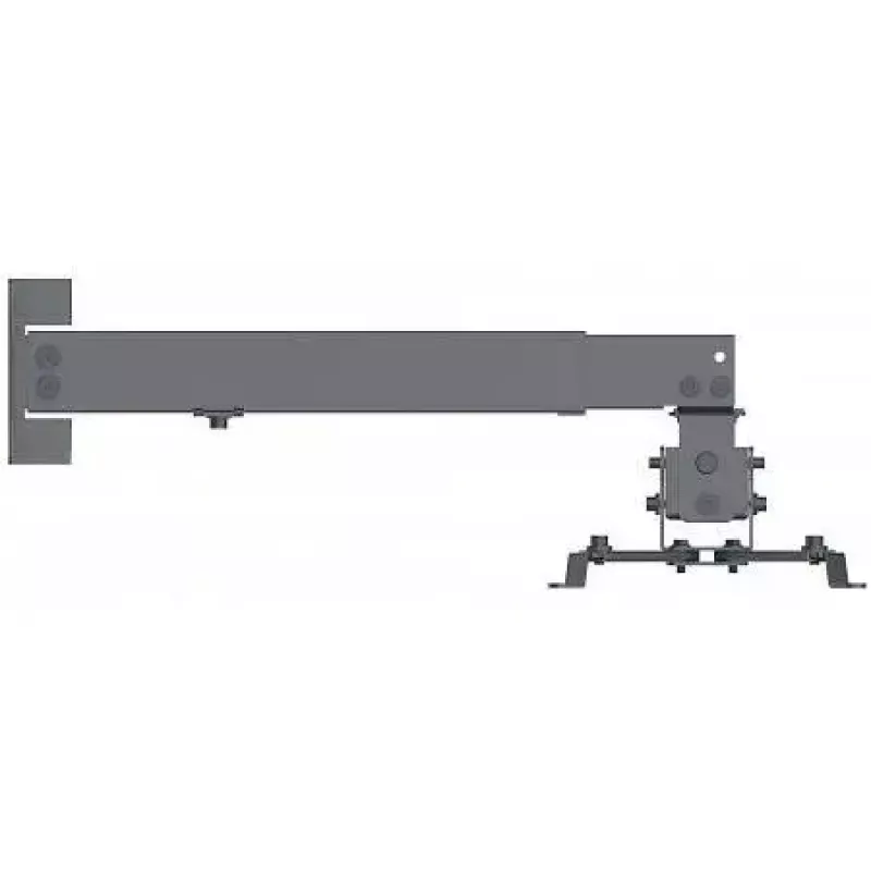 Suporte de projetor Manhattan, teto ou parede, inclinável e orientável, intervalo de altura: 43-65 cm, máx. 20 kg, preto, garantia vitalícia