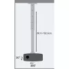 Extensão para suporte de teto de projetor Techly 60–102 cm prateado ICA-PM 102XL