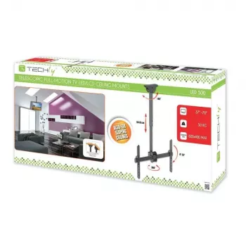 Suporte de teto telescópico Techly 37-70 universal para TV LED LCD ICA-CPLB 946S