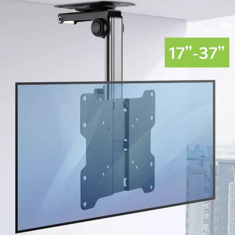 Suporte de teto retrátil dobrável Techly para TV LED/LCD 17–37 polegadas preto