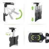 Suporte de teto retrátil dobrável Techly para TV LED/LCD 17–37 polegadas preto