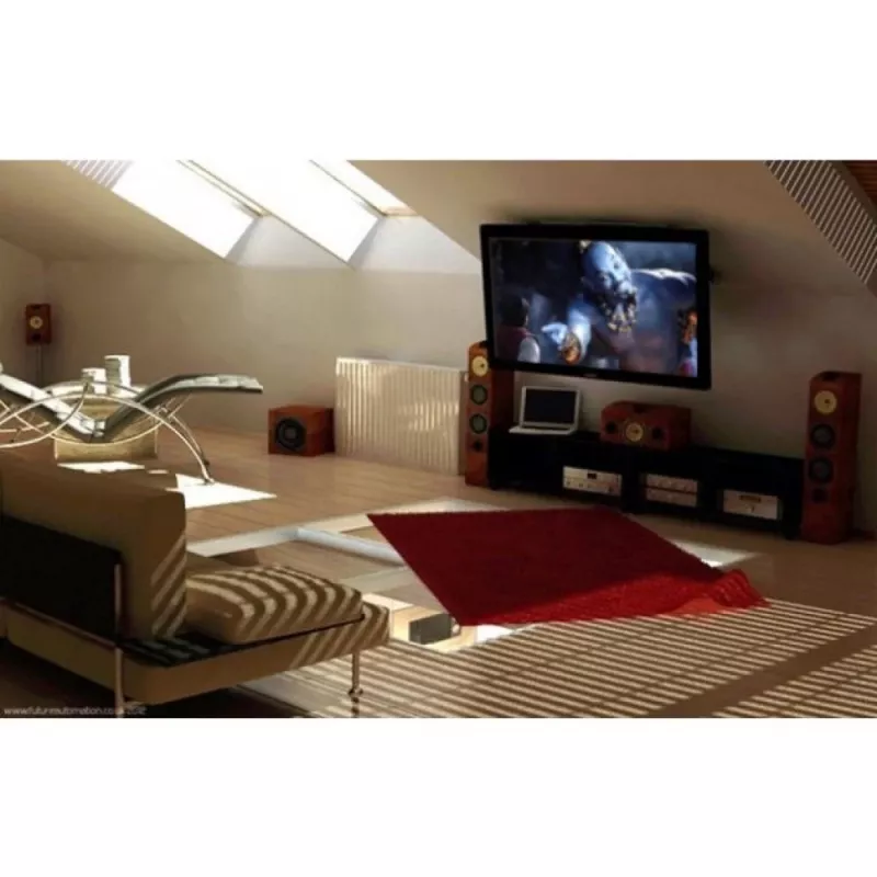 Suporte de teto retrátil dobrável Techly para TV LED/LCD 17–37 polegadas preto