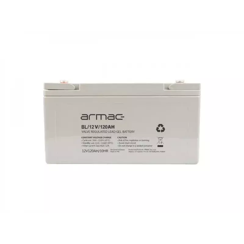 Bateria VRLA-Gel selada ARMAC BL/12V/120AH — 12 V 120 Ah, durável