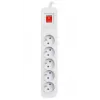 Extensão elétrica ARMAC ARC 5 — 5 tomadas, cabo 1,5 m, cinzento