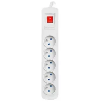 Extensão elétrica ARMAC ARC 5 — 5 tomadas, cabo 1,5 m, cinzento
