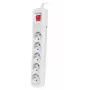 Extensão elétrica ARMAC ARC 5 — 5 tomadas, cabo 3 m, cinzento