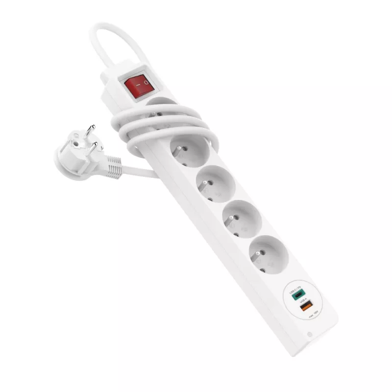 Hama 44133758 extensão elétrica 1,4 m 5 tomadas AC interior branco