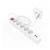 Hama 44133758 extensão elétrica 1,4 m 5 tomadas AC interior branco