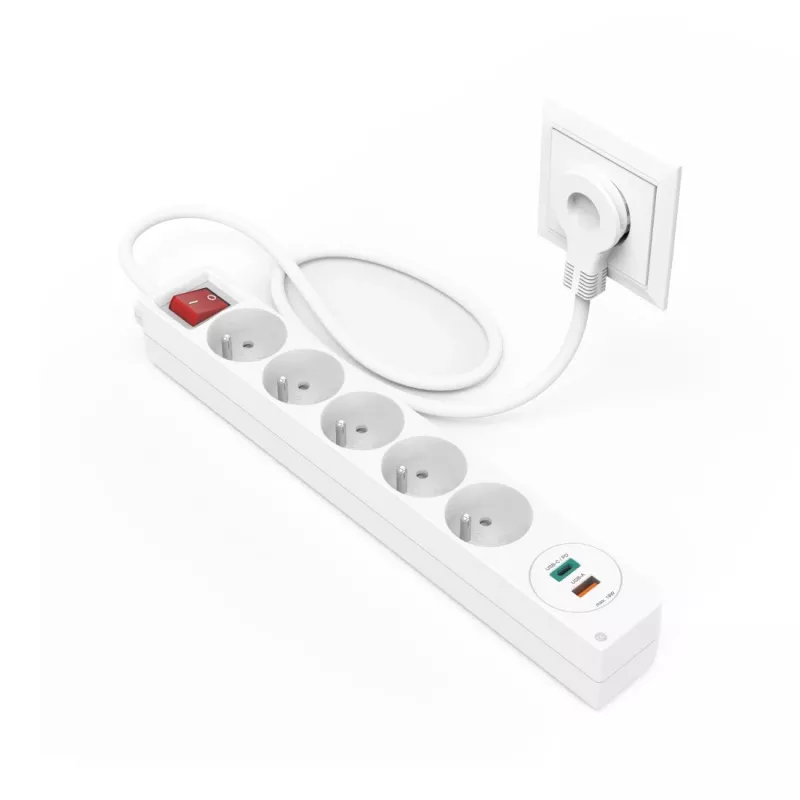 Hama 44133758 extensão elétrica 1,4 m 5 tomadas AC interior branco