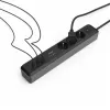 Hama 00223192 cabo de extensão 1,4 m 3 tomadas AC interior preto, cinzento