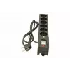 Lestar LX 610 G-A extensão com proteção contra sobretensões, 6 tomadas, cabo de 1,5 m, 155 J, 230 V, 10 A, com interruptor, preta