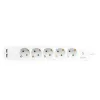Extensão elétrica LogiLink LPS249U 1,5 m 5 tomadas AC interior branco