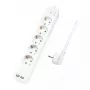 Extensão elétrica LogiLink LPS249U 1,5 m 5 tomadas AC interior branco