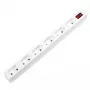Extensão elétrica LogiLink LPS232 1,5 m 6 saídas AC interior branco