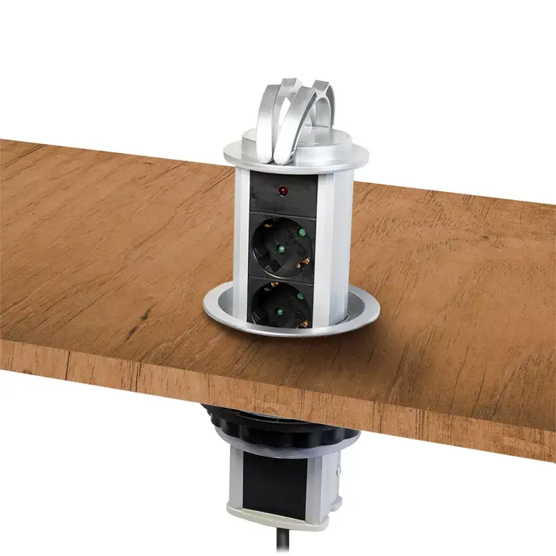 Extensão elétrica LogiLink LPS235A 1,8 m 3 tomadas AC uso interior preto prateado