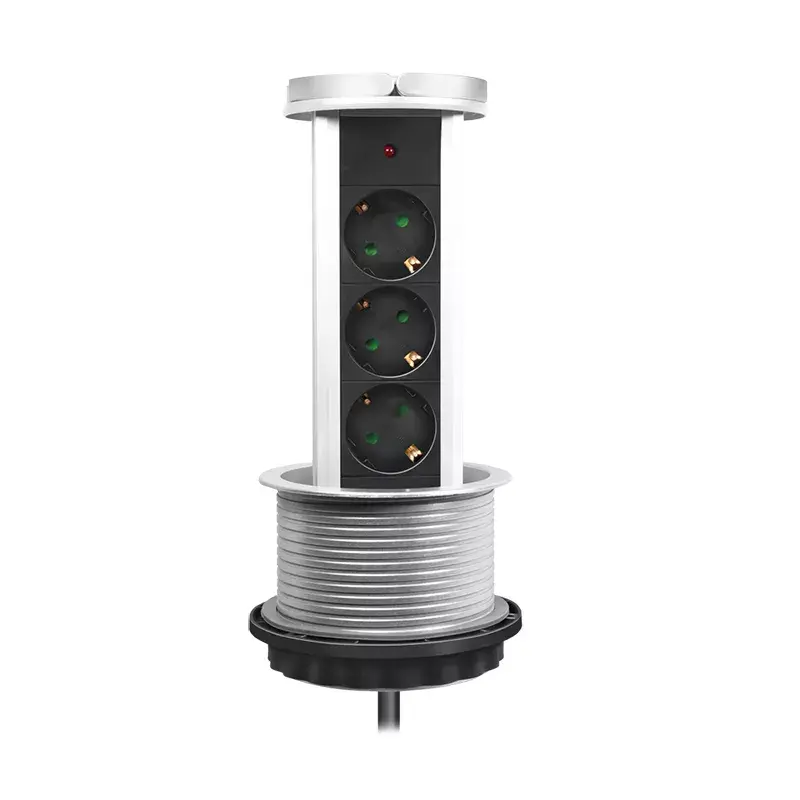 Extensão elétrica LogiLink LPS235A 1,8 m 3 tomadas AC uso interior preto prateado