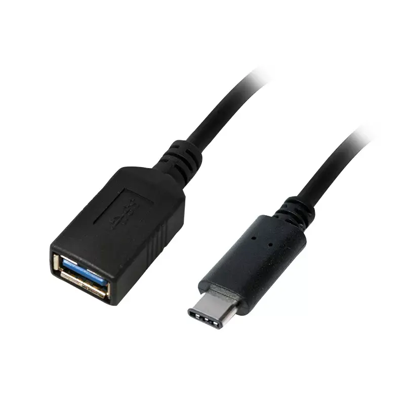 Cabo USB LogiLink USB C - USB A 0,15m CU0098 preto