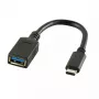Cabo USB LogiLink USB C - USB A 0,15m CU0098 preto