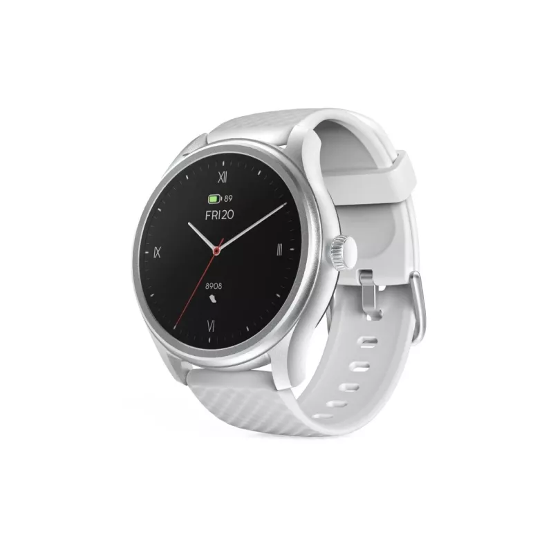 Smartwatch Hama Fit Watch 5010, LCD de 1,38 polegadas (3,51 cm), 46 mm, frequência cardíaca, SpO2, IP68, Bluetooth, prateado