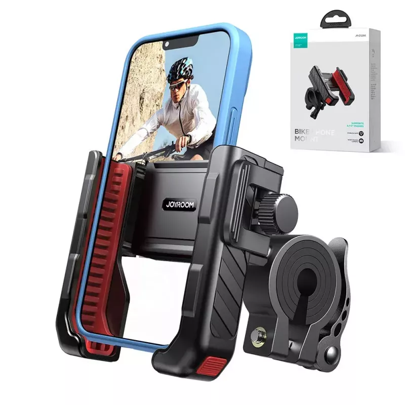 Suporte para telemóvel de mota Joyroom JR-ZS266 com mordente ajustável seguro para guiador