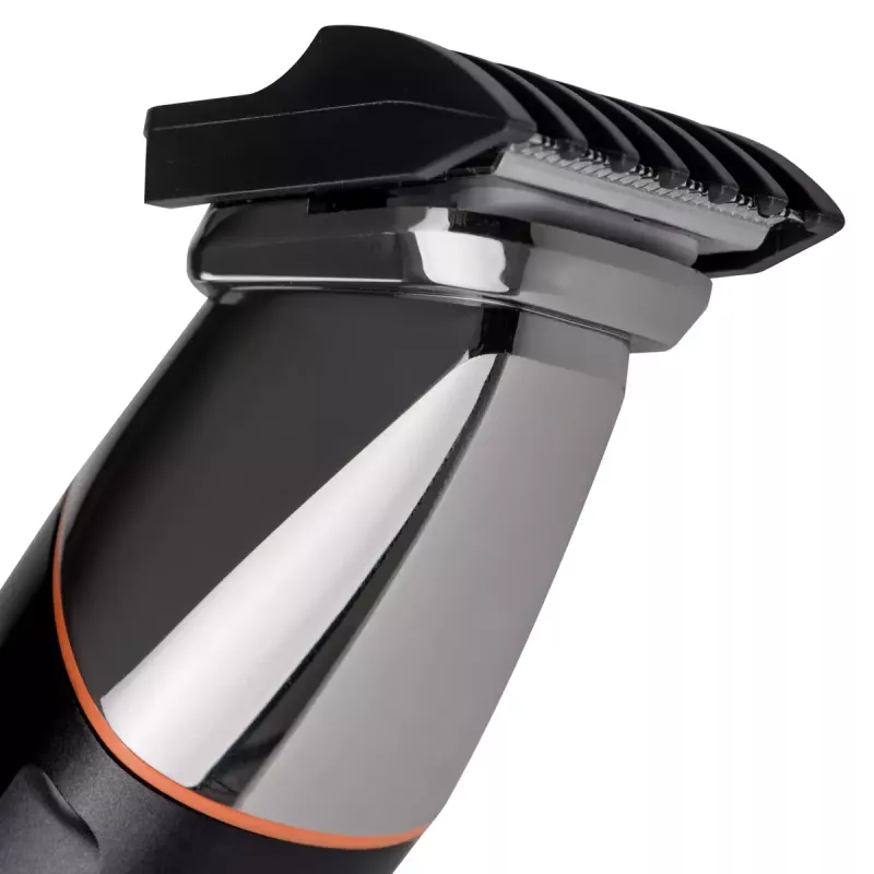 Conjunto de cuidados elétrico Adler AD 2946 – aparador de barba 5-em-1 sem fios para homem, 4 níveis de comprimento, 60 min. de autonomia, preto/aço inoxidável