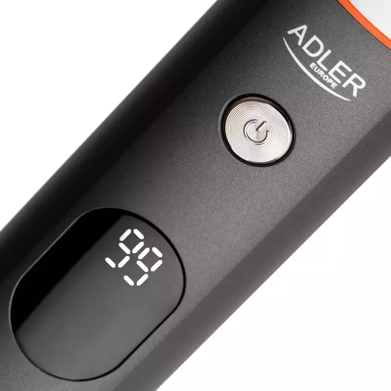 Conjunto de cuidados elétrico Adler AD 2946 – aparador de barba 5-em-1 sem fios para homem, 4 níveis de comprimento, 60 min. de autonomia, preto/aço inoxidável