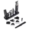 Conjunto de cuidados elétrico Adler AD 2946 – aparador de barba 5-em-1 sem fios para homem, 4 níveis de comprimento, 60 min. de autonomia, preto/aço inoxidável