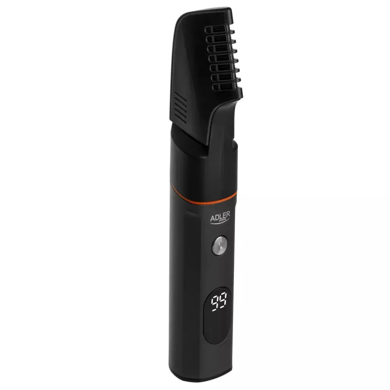 Conjunto de cuidados elétrico Adler AD 2946 – aparador de barba 5-em-1 sem fios para homem, 4 níveis de comprimento, 60 min. de autonomia, preto/aço inoxidável