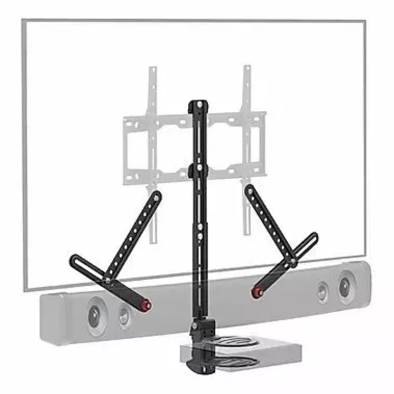 Prateleira para equipamentos AV Barkan E850, 1 prateleira, preto, 565 mm de altura, capacidade de carga 6,5 kg