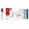 Prateleira para equipamentos AV Barkan E850, 1 prateleira, preto, 565 mm de altura, capacidade de carga 6,5 kg