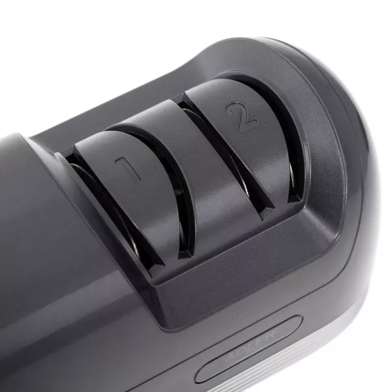 Adler AD 4508 afiador de facas elétrico, de 2 fases, 60 W, preto