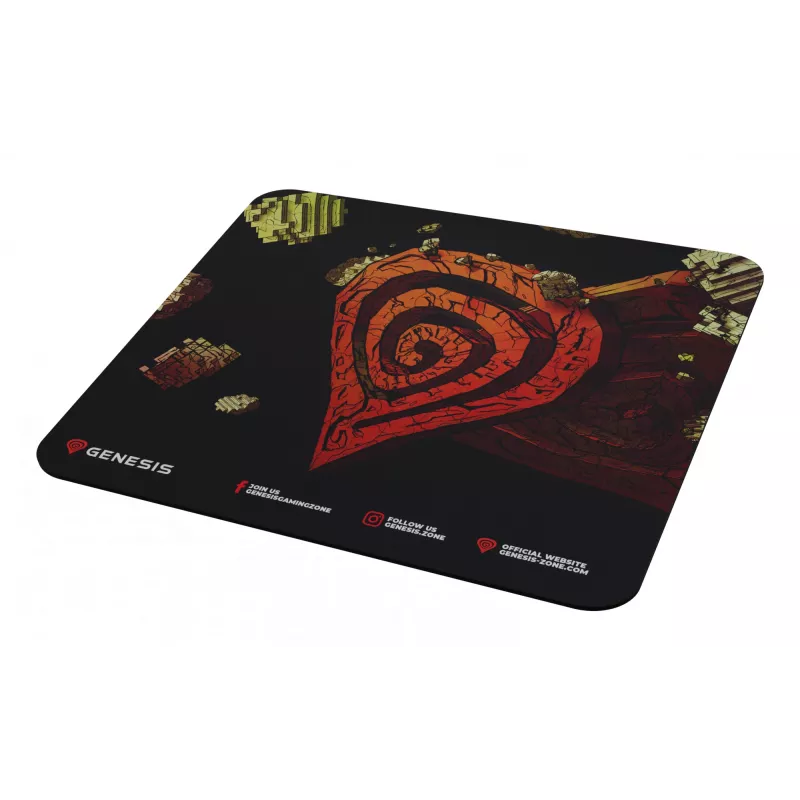 Tapete de rato gaming GENESIS Ancient Stone, multicolor, imagem, tecido, borracha