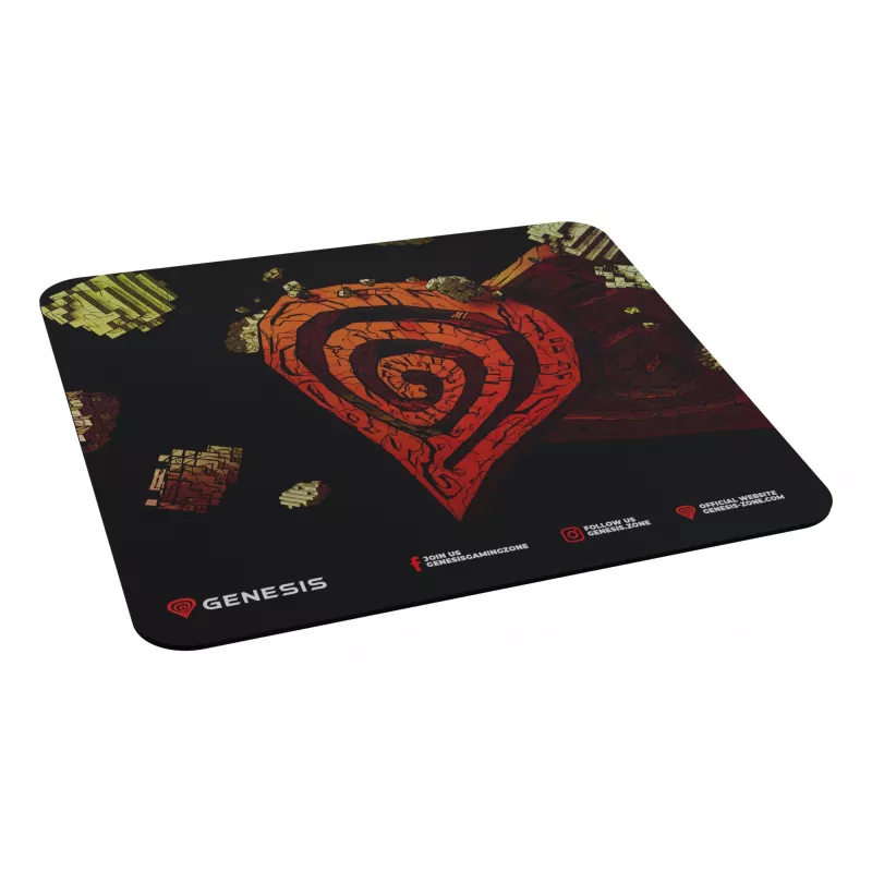 Tapete de rato gaming GENESIS Ancient Stone, multicolor, imagem, tecido, borracha