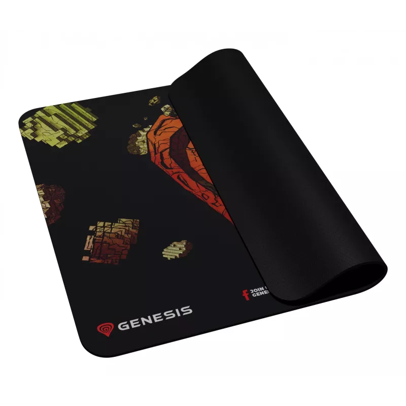Tapete de rato gaming GENESIS Ancient Stone, multicolor, imagem, tecido, borracha