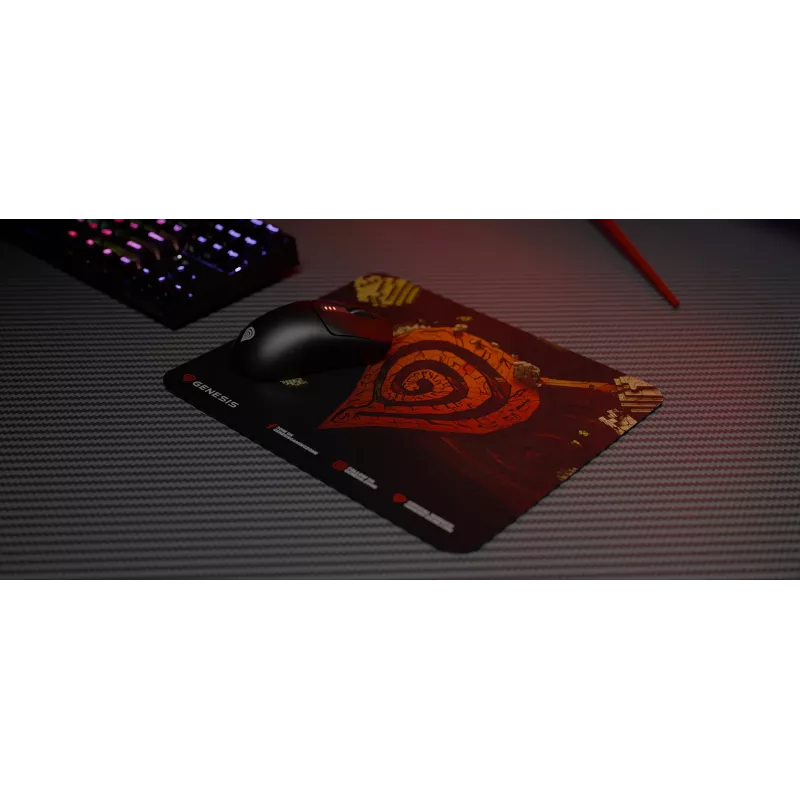 Tapete de rato gaming GENESIS Ancient Stone, multicolor, imagem, tecido, borracha