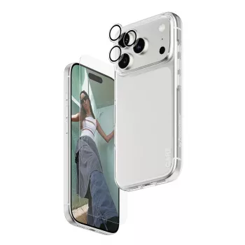 PanzerGlass combo 3-em-1 para iPhone 17 Pro CR40572 — proteção de ecrã, proteção da câmara e capa