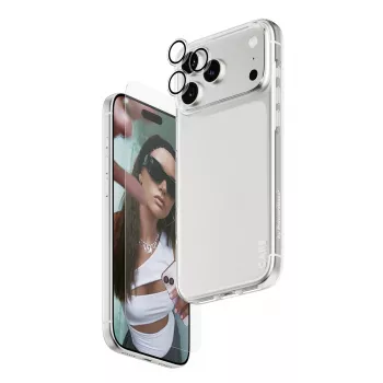Combo de proteção de ecrã, capa e proteção de lentes da câmara PanzerGlass para iPhone 17 Pro Max CR60725